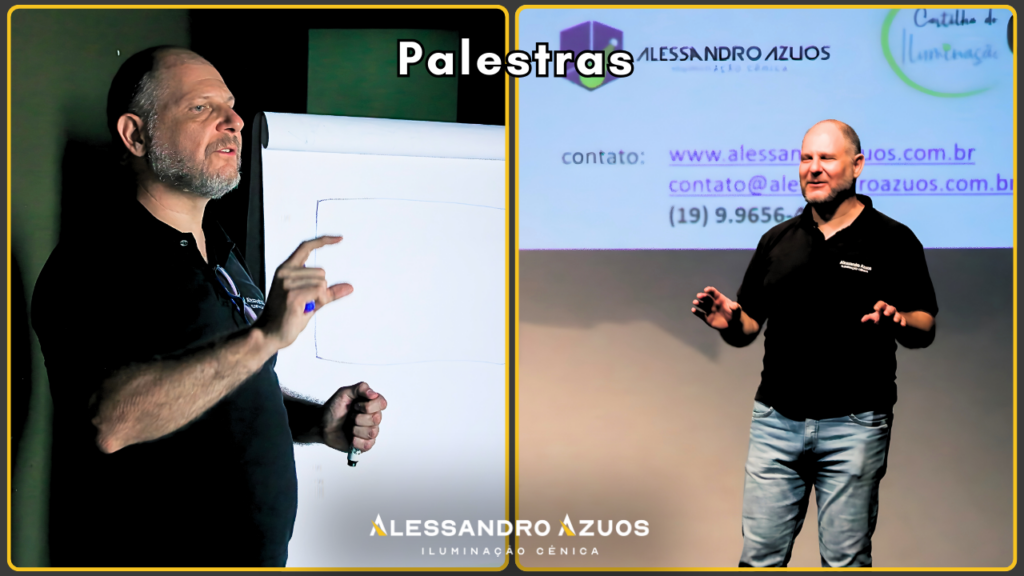 PALESTRAS NA ILUMINAÇÃO CÊNICA ALESSANDRO AZUOS