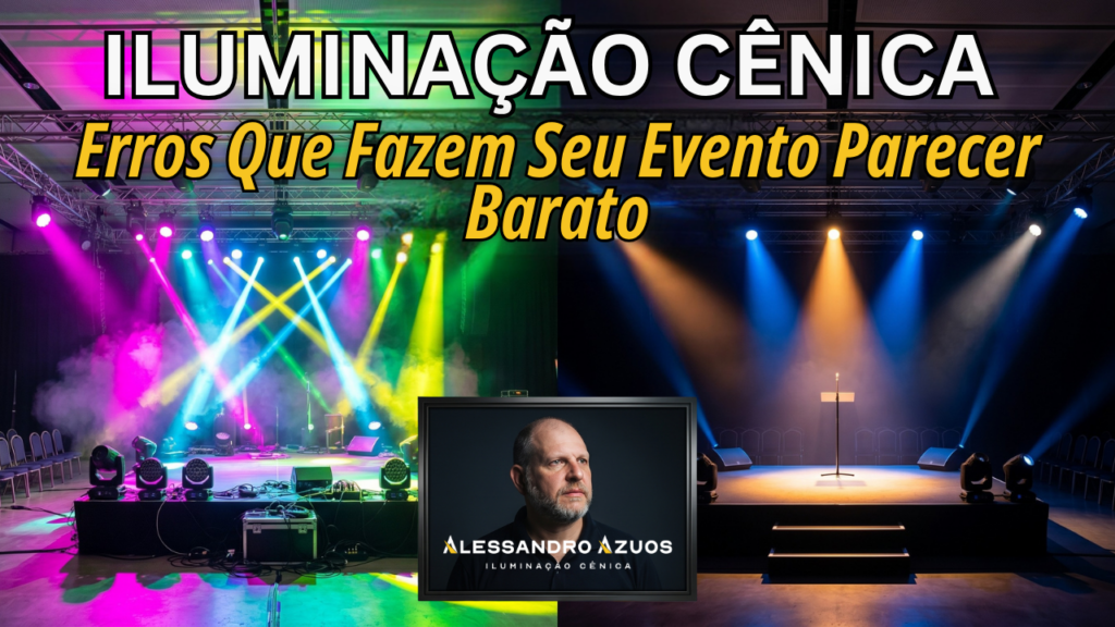 ILUMINAÇÃO CÊNICA - erros deixam eventos baratos - ALESSANDRO AZUOS