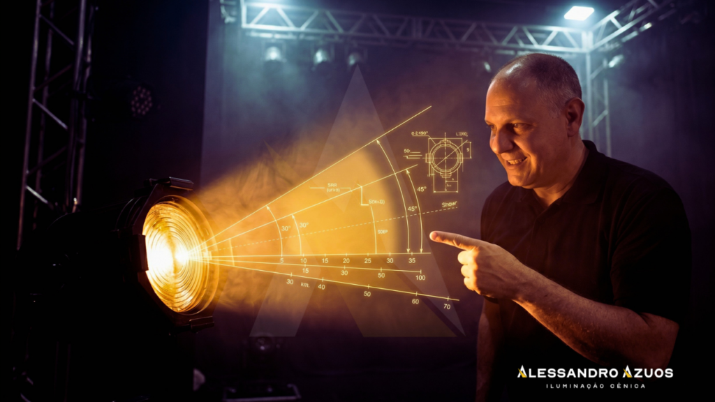 ILUMINAÇÃO CÊNICA - ale e fresnel - ALESSANDRO AZUOS