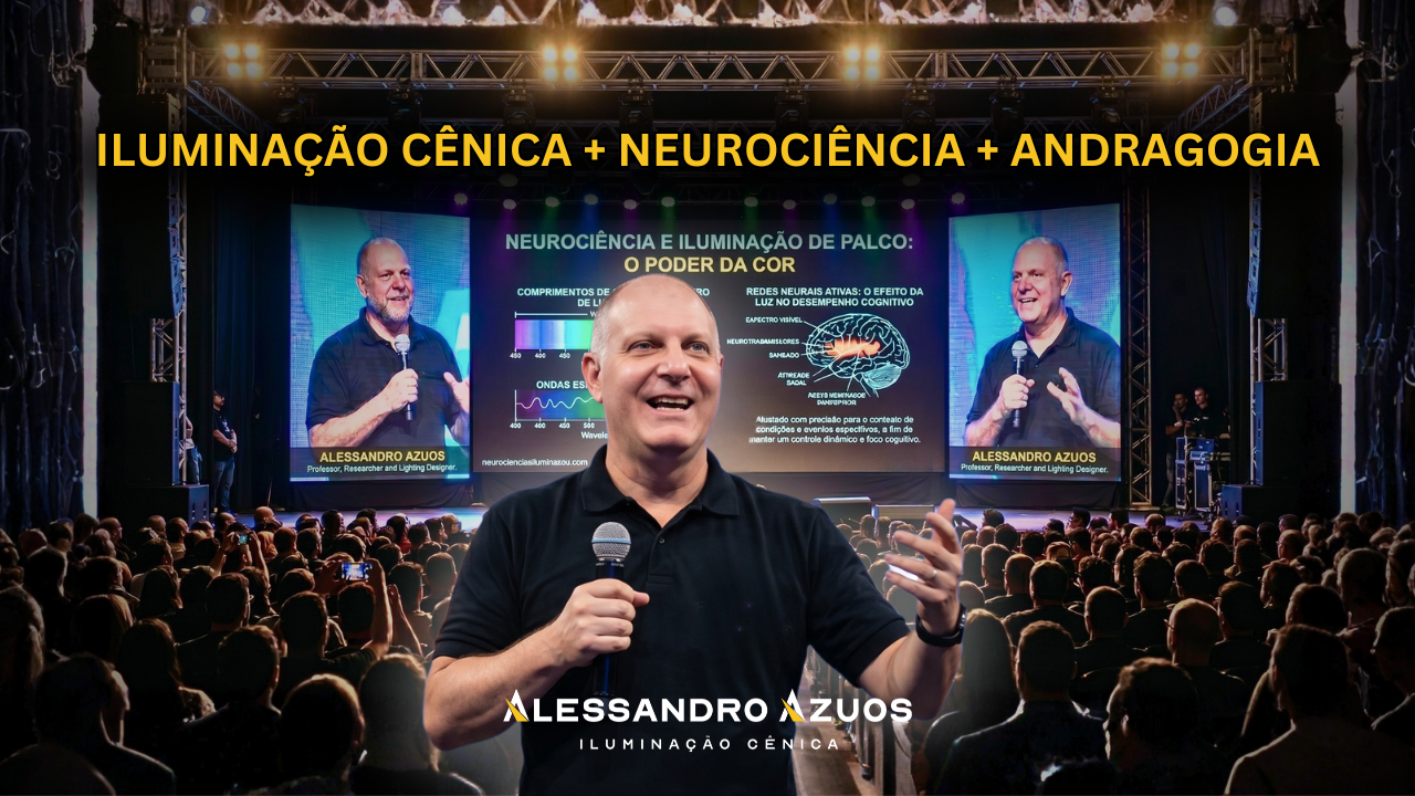 Iluminação Cênica + Neurociência + Andragogia_ - abertura posts especiais - ALESSANDRO AZUOS