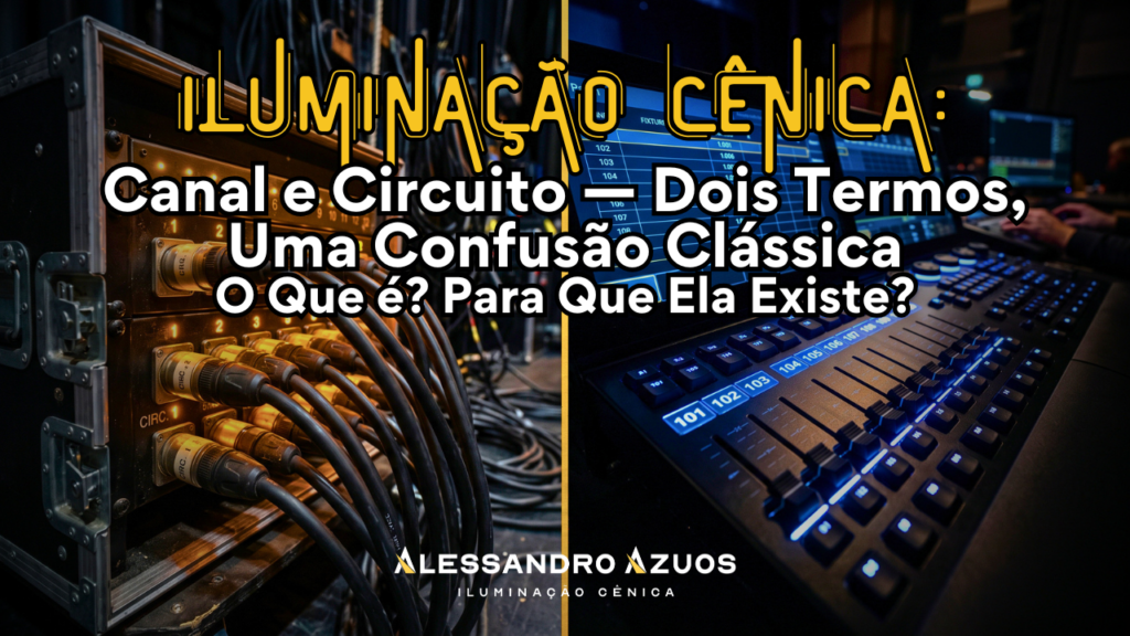 Iluminação Cênica CIRCUITO CANAL DMX PATCH TEATRO - ALESSANDRO AZUOS