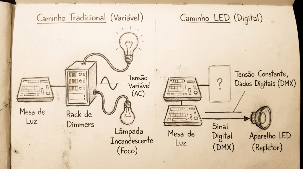 Iluminação Cênica DIMMER DMX E ANALOGICO - ALESSANDRO AZUOS